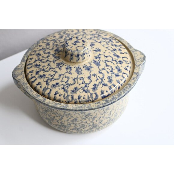 1980's Vintage Robinson Ransbottom Pottery Country Style Casserole Dish with Lid - Picture 5 of 9